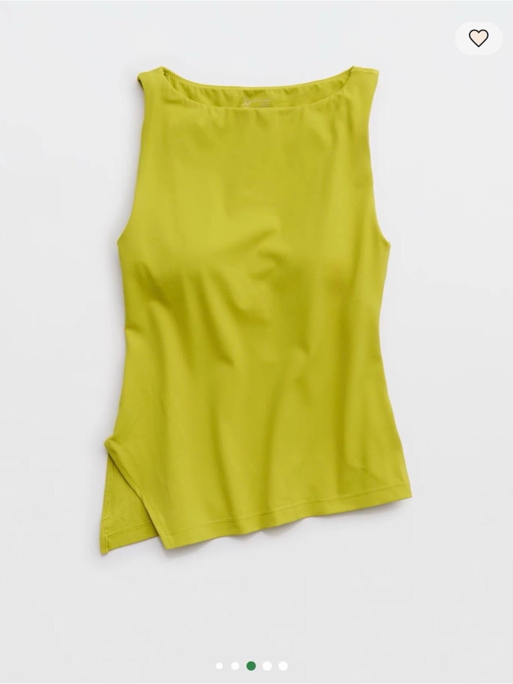 aerie Lime Green Sleeveless Tank Top